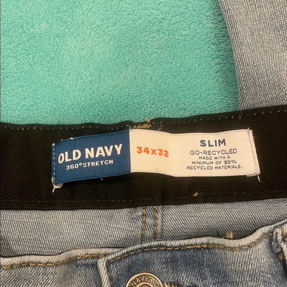 Old Navy 360 degree stretch slim jeans 34x32 - Picture 3 of 5